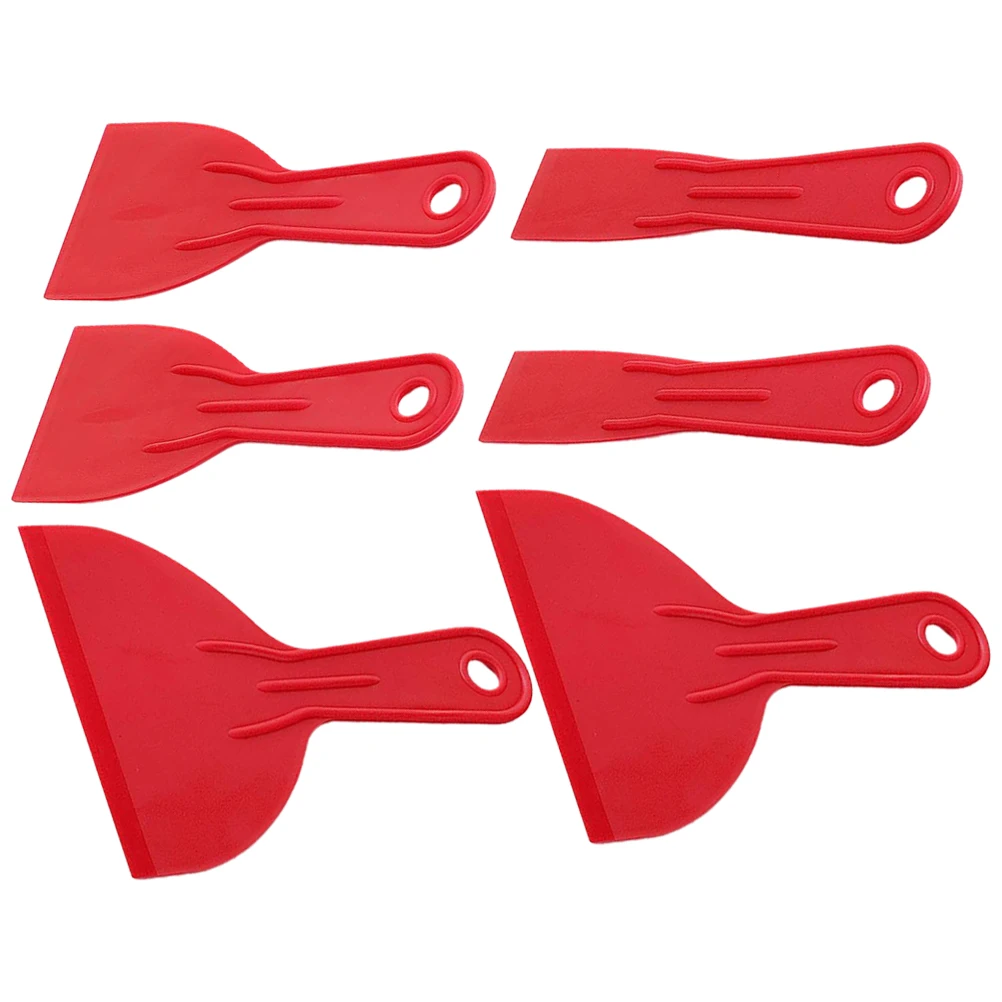 

2 Sets Paint Scraper Tool 1.5 3 6 Inch Plastic Floor Squeegee Removing Stains Putty Scrapers Cleaning Kitchen Wall Decal