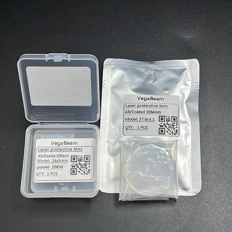 50PCS Laser Protective Lens 18x2 27.9x4.1 30x5 34x5 37x7 15kw 20kw 30kw High Power For Raytools BOCI WSX Laser Cutting Head Lens view 5