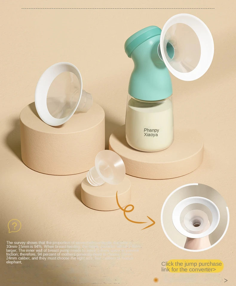 양측 전기 유축기 휴대용 충전식 산후 착유 마사지 BPA 없음, 인기 판매