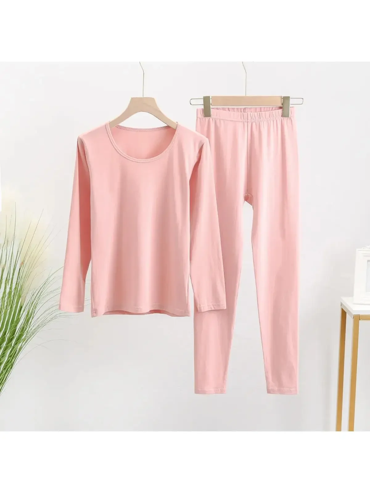 

Middle aged and elderly autumn clothes, autumn pants, plus size anti cold couple set