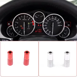 Red/Silver For Mazda MX-5 NC 2009-2015 Aluminum Alloy Car Interior Dashboard Adjustment Knob Rod Cover Trim Car Accessories