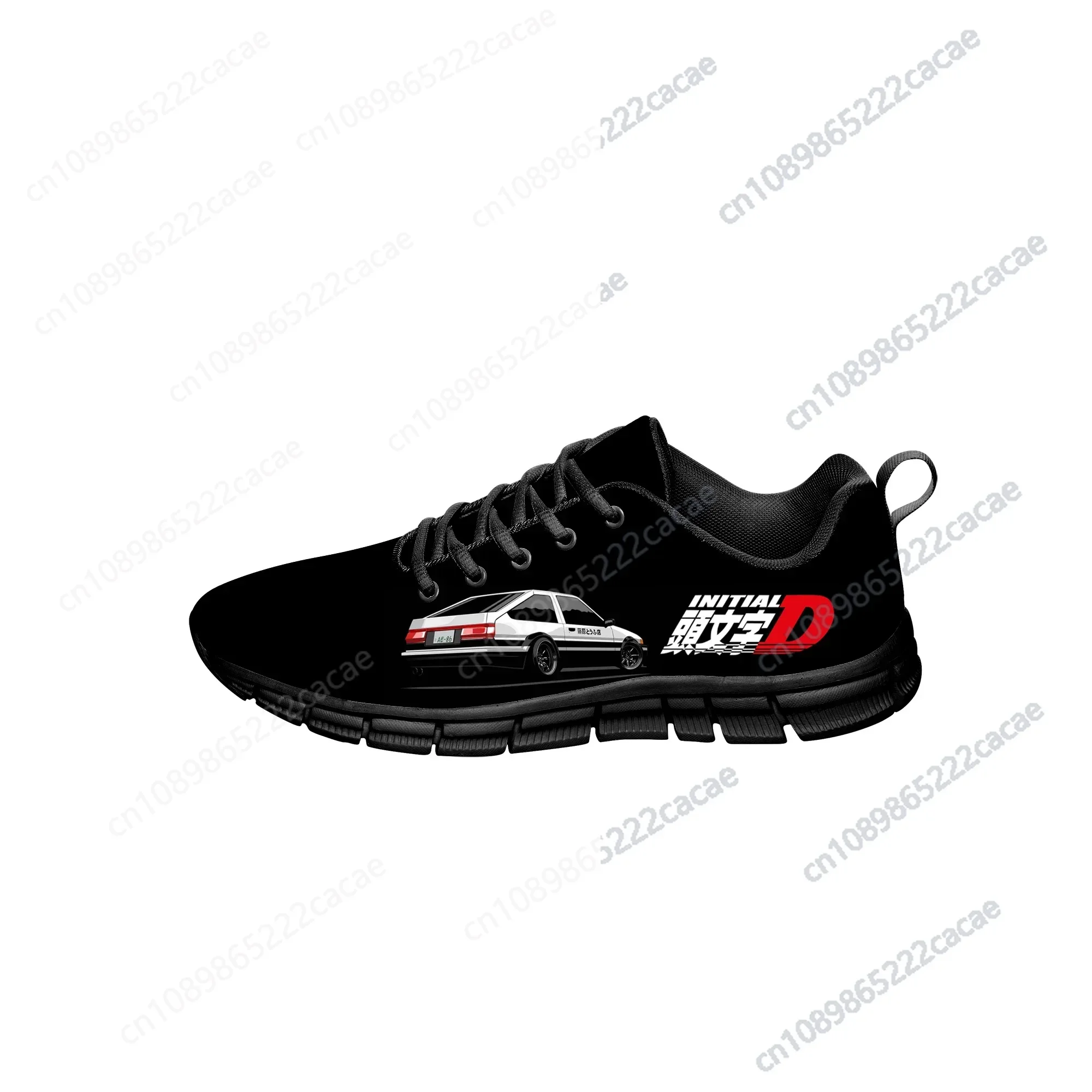 

Japanese Anime Initial D Sports Shoes Mens Womens Teenager Kids Children Sneakers Custom High Quality Couple Black Casual Shoe