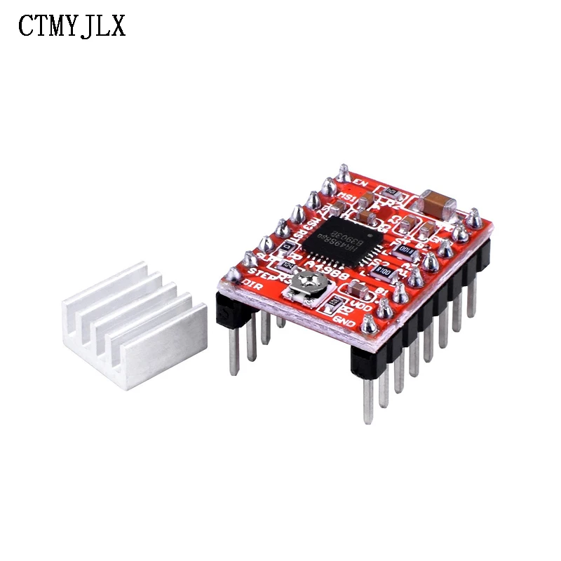 10pcs A4988 Driver Board 3D Printer Accessories Ramps 1.4 A4988 Stepper Motor Driver with Heat Sink DIY Electronic Kit
