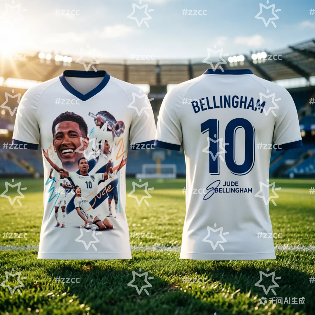 Camiseta de Fútbol Edición Conmemorativa de Jude Bellingham 2026 Número 10, Ropa Deportiva de Verano para Hombre, Ropa Infantil, Camiseta de Ciclismo ﻿