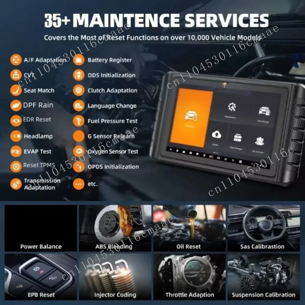 2024 NT1009 OBD2 Automotive Scanner ECU Coding All System Diagnose Tool 35 Reset Bidirectional OBD2 Car Diagnostic Tools