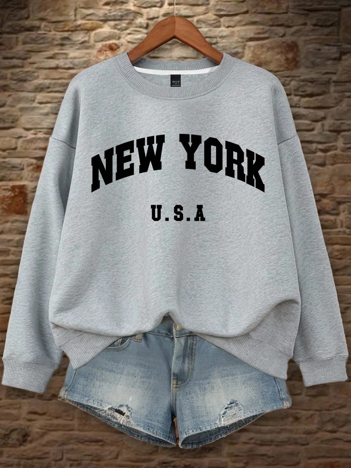 المرأة رسالة مطبوعة جولة الرقبة هوديي قمم التخرج العودة إلى المدرسة ملابس المعلم ملابس للنساء السترة الخريف الزي