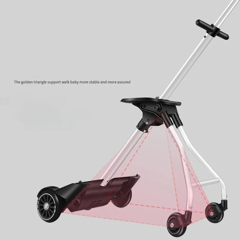 Nuovo design pigro seduto su scooter bagagli ragazze e ragazzi bagagli da viaggio valigia borsa imbarco skateboard trolley creativo