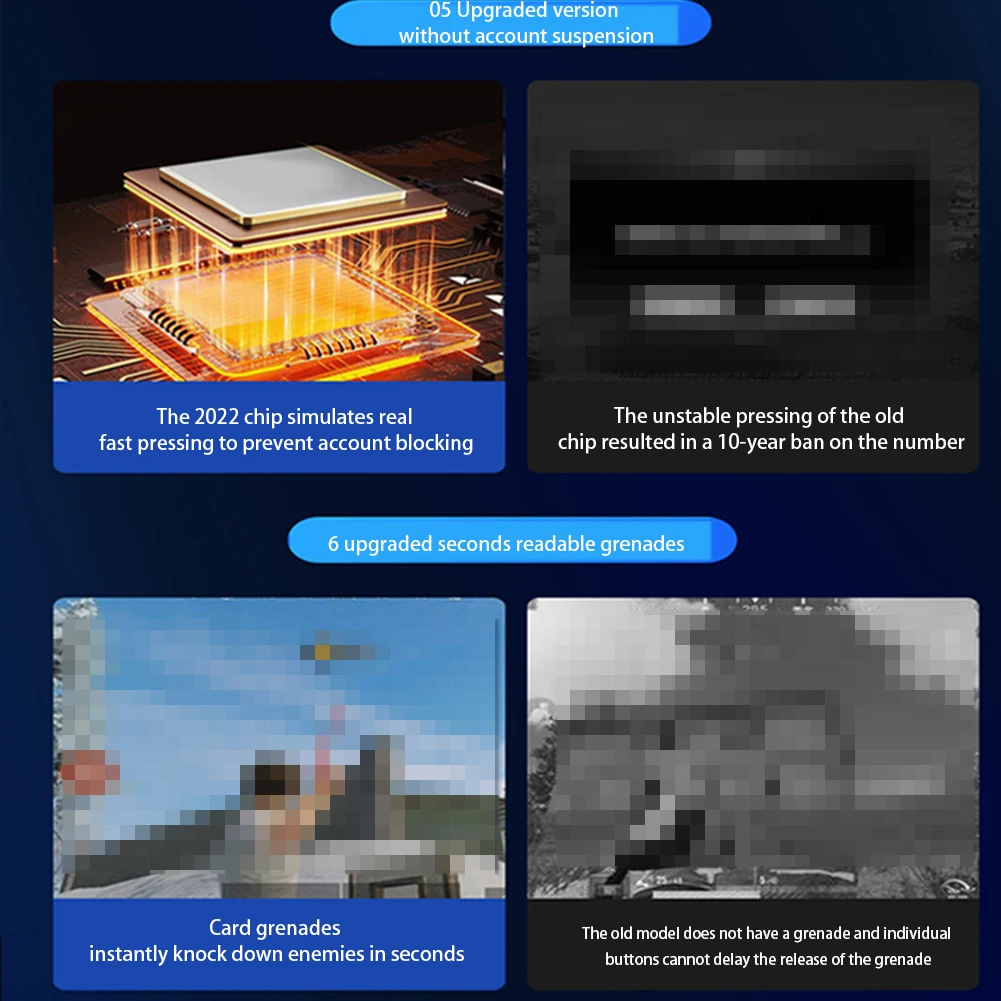 مشغل لعبة الهاتف المحمول لـ PUBG ، وحدة تحكم اللعبة ، إطلاق النار الهدف ، مشغل الألعاب ، أندرويد ، أيفون ، لوحة ألعاب ، 6 إصبع ، 2