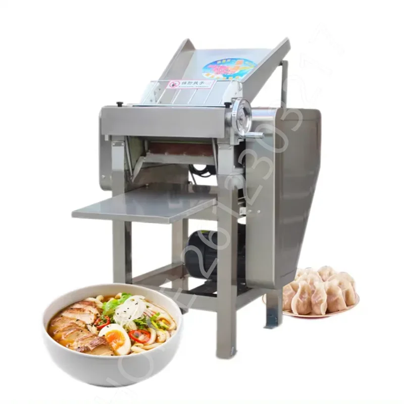 Electric Dough Sheeter Stainless Steel Commercial Electric Noodle Making Pasta Maker Pizza Dough Roller Press Machine