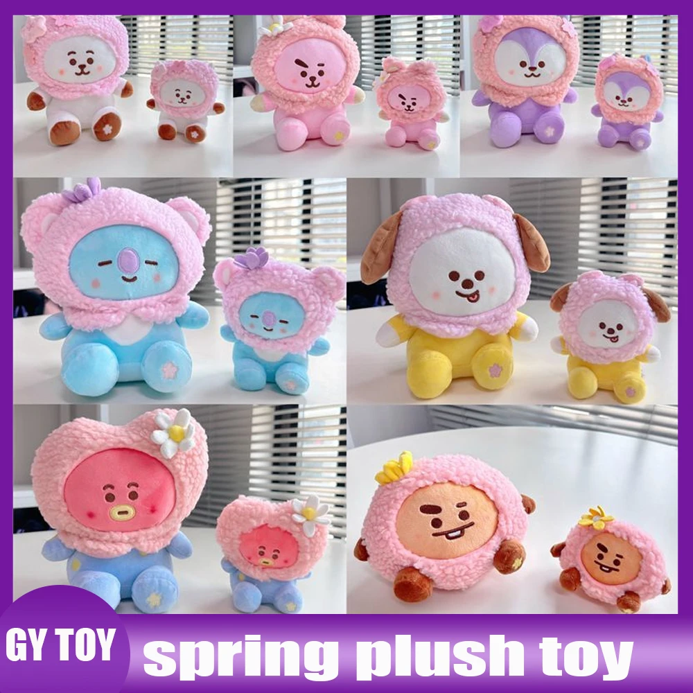 

spring plush toy Tata Rj Chimmy Cooky Shooky Mang Koya Sakura Series Cartoon Plush Doll Pink Bag Ornament Pillow Gift
