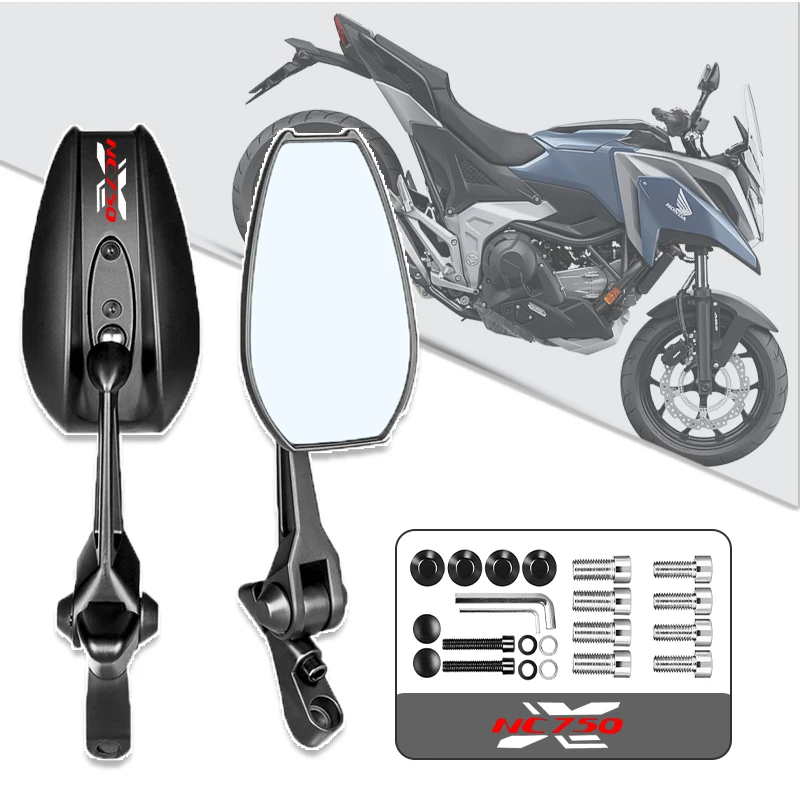 Motorcycle Rearview Mirror Reverse Mirrors Reflective Side Mirror For Honda NC750X NC700S NC700X NC750S NC750X/S Custom LOGO