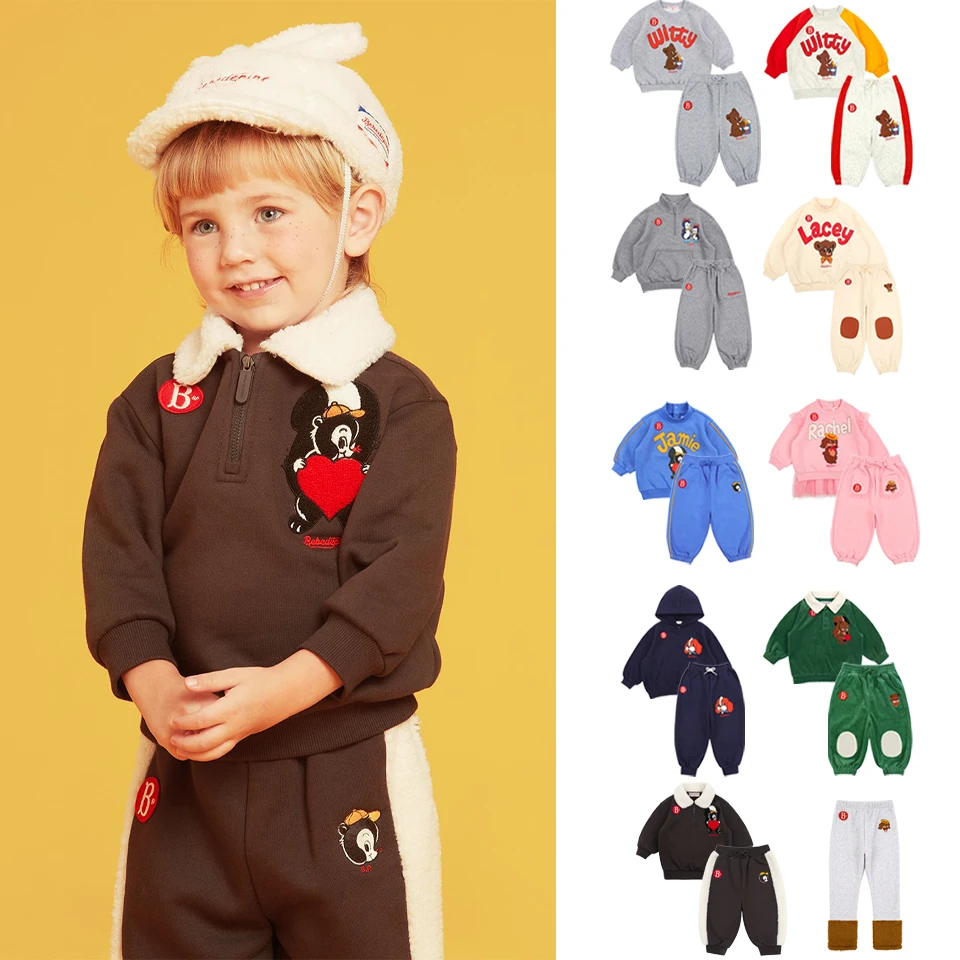 

2024 Winter Clothes Sets Bebe Korean Kids Clothes Sets Baby Boy Clothes Girl Clothes 베베 Girl Outfits 키즈옷 아동상의 Sets For Children