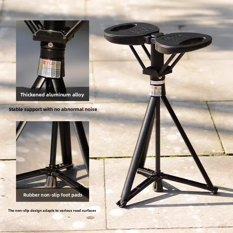 Customizable Multifunctional folding outdoor hiking poles dual-purpose with stool elderly crutches non-slip hand chairs