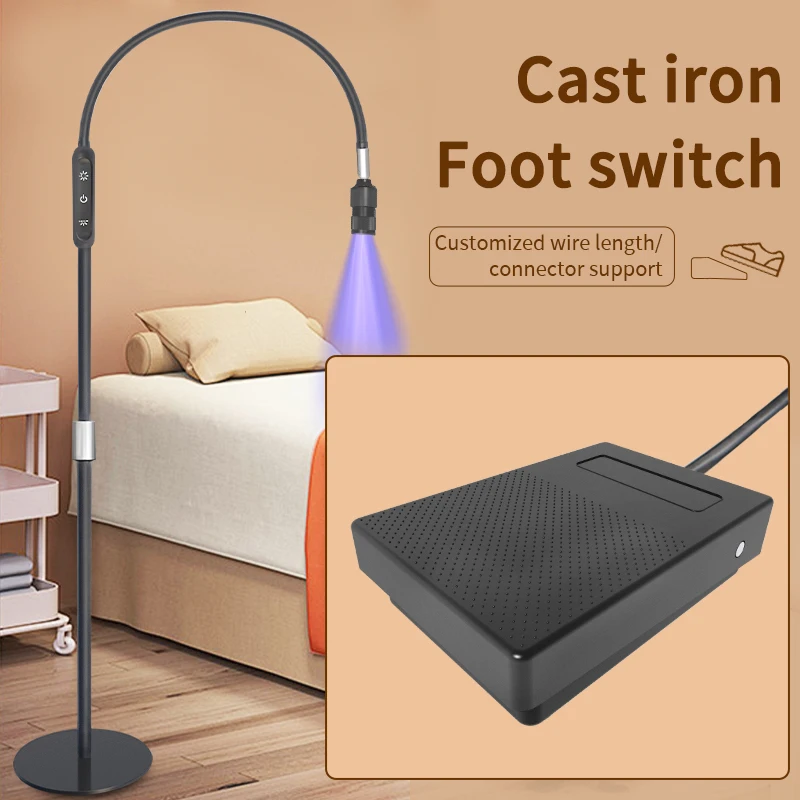 ยอดนิยม Eyelash EXTENSION ปุ่มสัมผัสเท้า 2 โหมด LED รอกโคมไฟชั้น Eyelash Beauty Nail Art UV กาว Curing Lamp