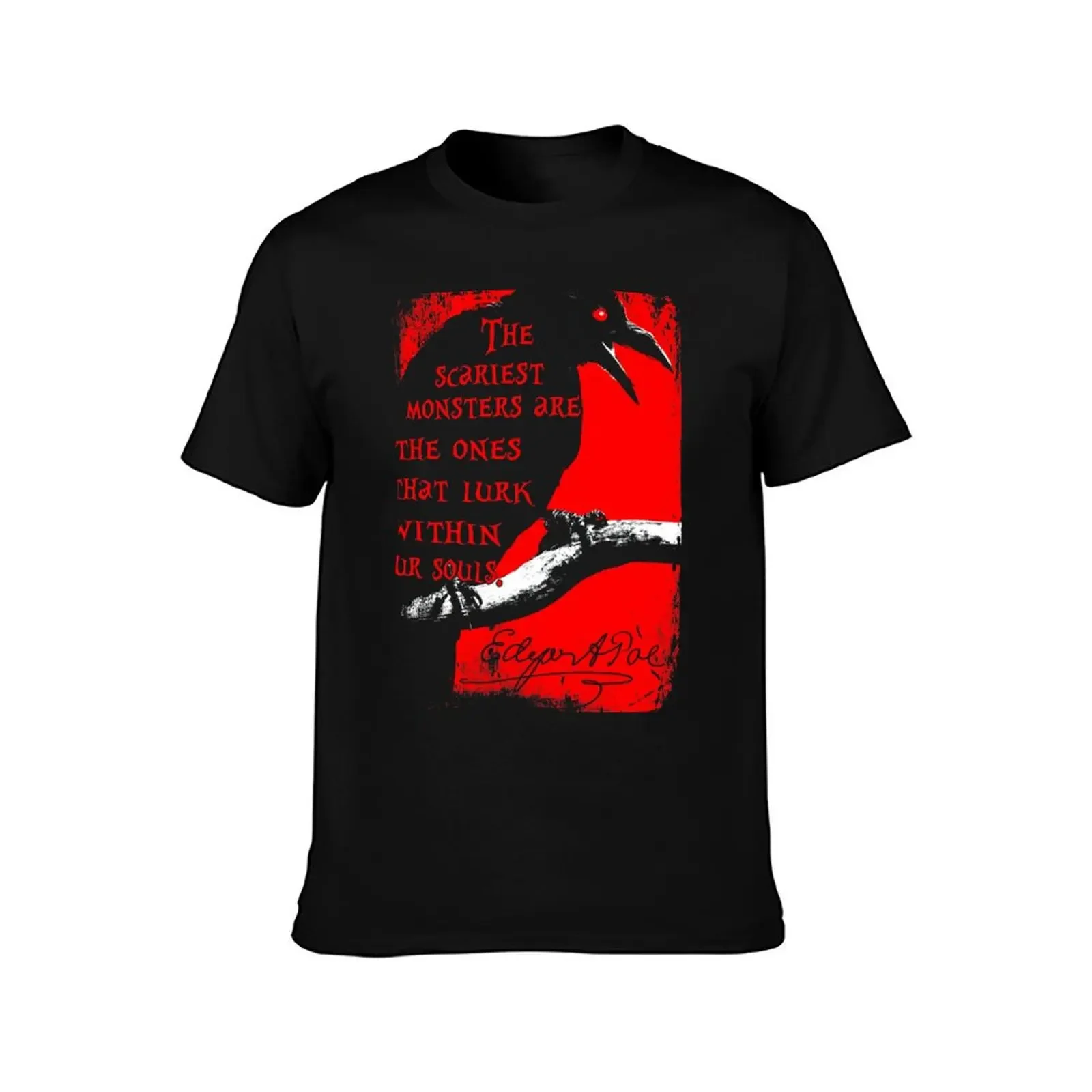 Edgar Allan Poe Quotes Horror Macabre Literary Poet Author Gift T-Shirt sublime football t shirt clothes for men