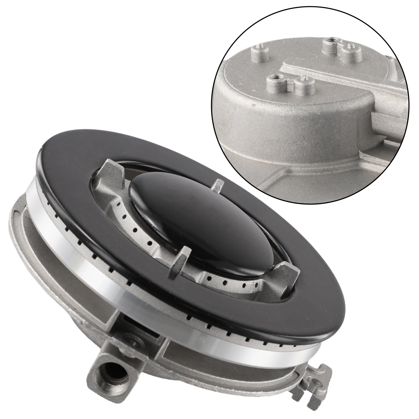 Replacement 130mm Burner with Base for Sabaf Triple Burner For gas Cookers and Ranges with High BTU Output for Fast Cooking