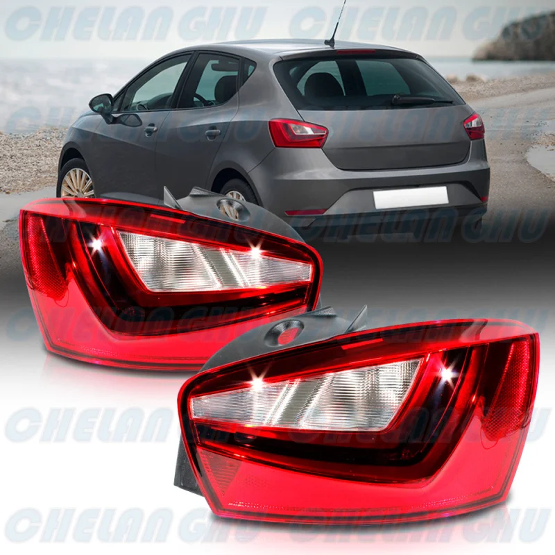 

LED Tail Light For Seat ibiza FR 2013 2014 2015 2016 2017 Pair Left+Right Rear Lamp Brake Light Without Bulbs Car accessories