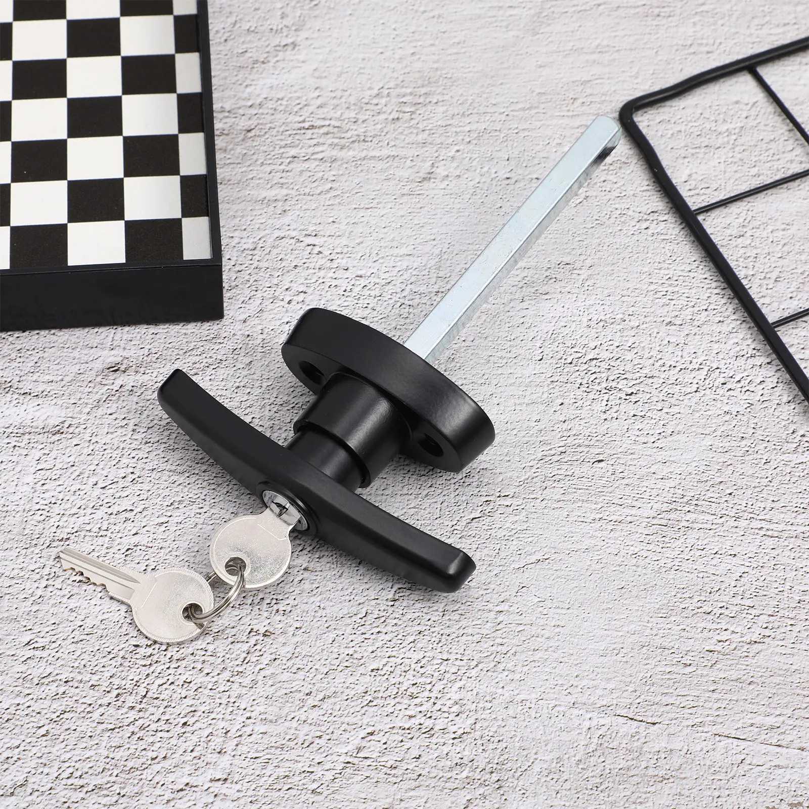 

Handle Lock T Type Cam Lock for Electric Cabinet Toolbox Control Cabinet Locks Trailer Motor Home Power Cabinets