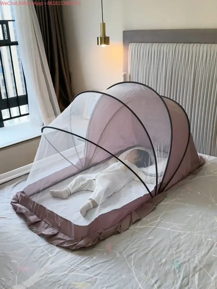 Newborn children mosquito cover foldable installation-free portable yurt type