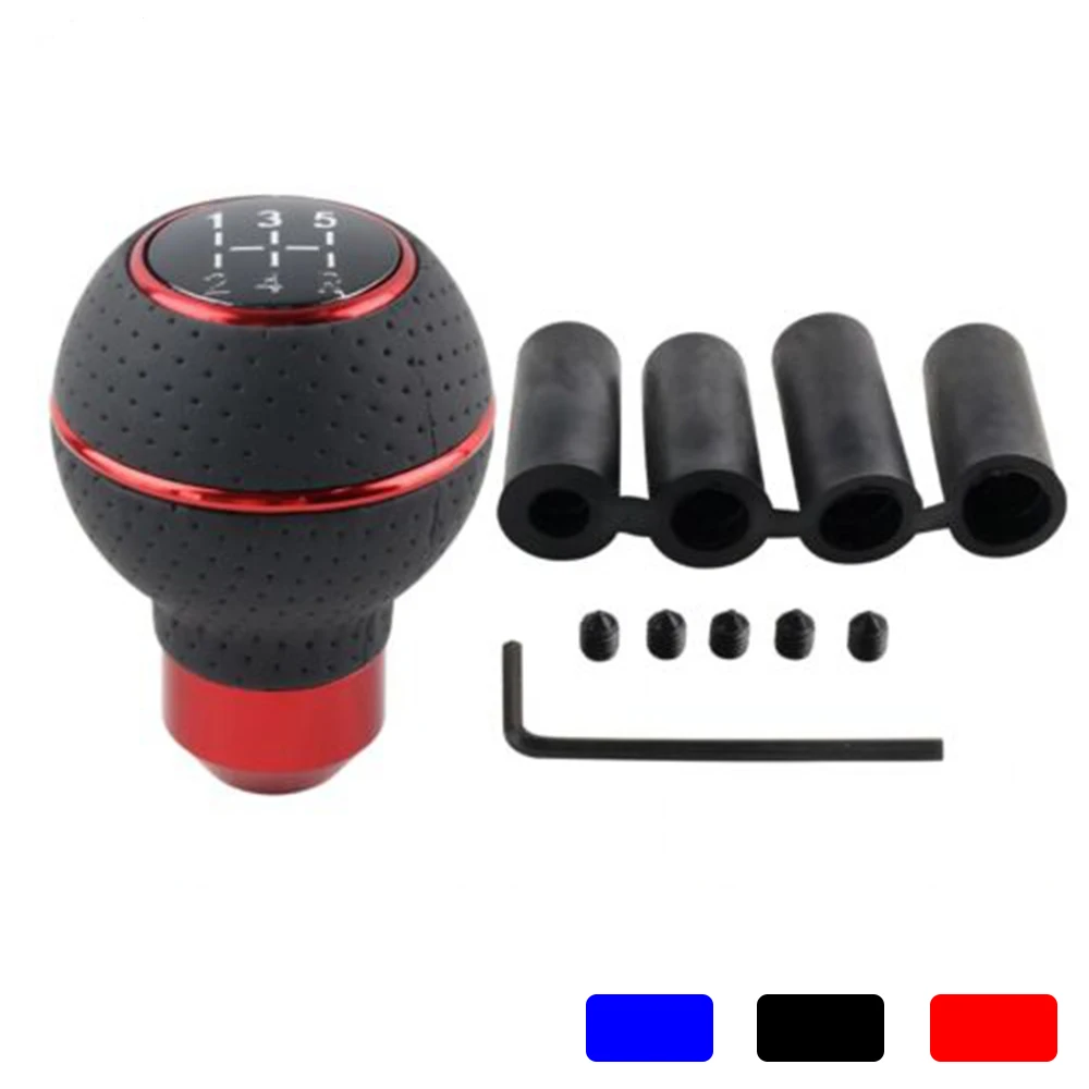 

Universal 5 Speed Manual Ball Shift Knob with Adapters Gear Shift knob Car Accessories