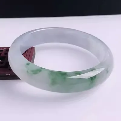 

Natural Myanmar Jade 54mm-62mm bracelet exquisite princess bracelet to send girlfriend to send mother Hetian jade