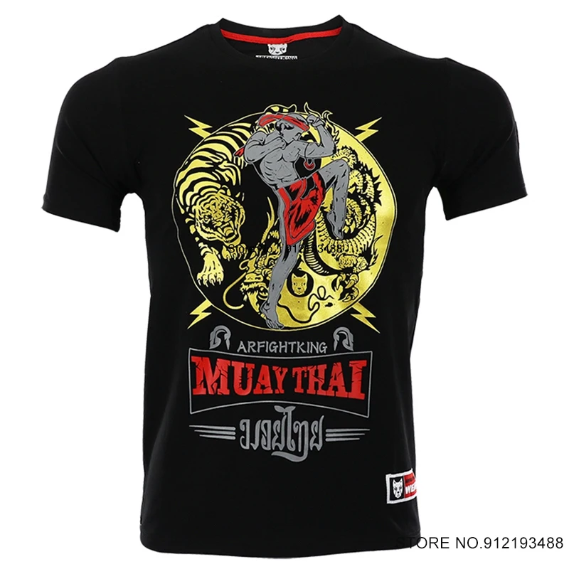 Koszulka Muay Thai MMA Rashguard mężczyźni kobiety bokserki bokserki koszulki treningowe kickboxingu siłownia koszulka