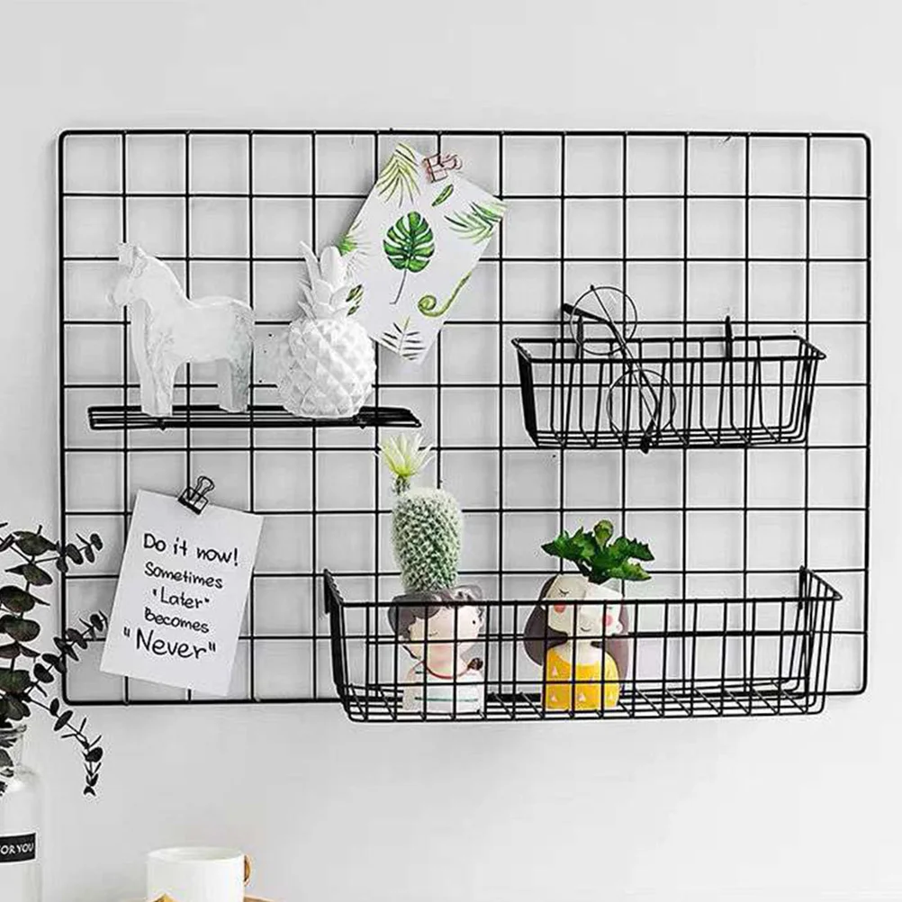 2 Sets Shelf Pegboard Baskets Shelves for Storage Wall Mounted Hanging Fruit Rack Racks