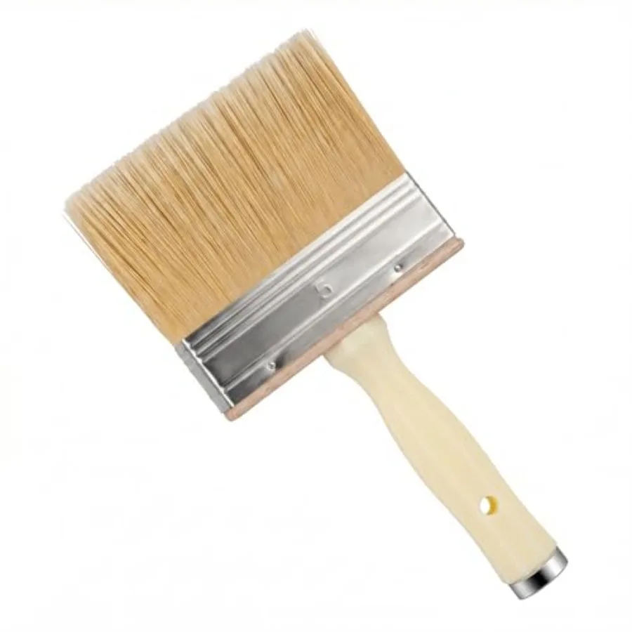 

Deck Brush, 5-Inch Stain and Sealer Brush for Wood, Large Limewash Paint Brush for Decking, Fence, Brick Concrete Walls, and Fu