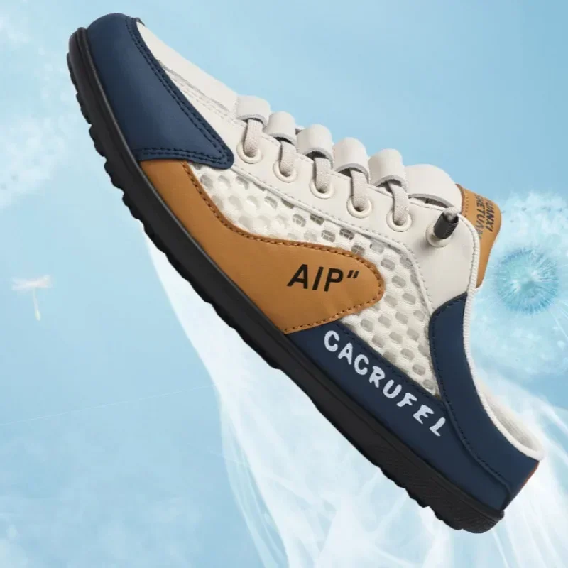 Men's Fashion Soft-soled Half Slippers Summer Trendy Bottom Casual Shoes Soft Sole Support Shoes Sneakers Half Drag Sandals image 5