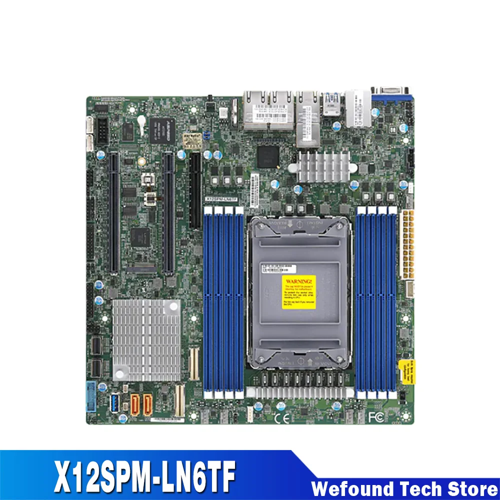 

Для серверной материнской платы Supermicro MATX с разъемом LGA-4189 IPMI TPM VROC (поддержка 12 В постоянного тока) Процессоры 1GbE/10GBase-T LAN X12SPM-LN6TF