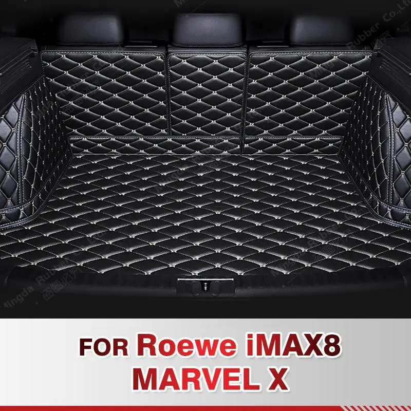 

Для Roewe iMAX8 2021-2022 MARVEL X 2018, автомобильный коврик для багажника с полным покрытием, автомобильный защитный коврик, грузовой вкладыш, аксессуары для интерьера