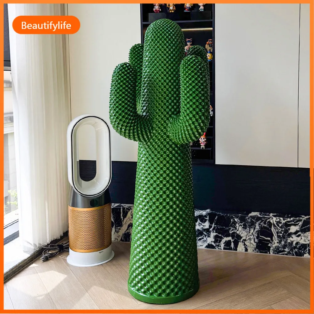 modern Room Decor 90cm Cactus Floor Ornaments Clothing Racks,Living Room,Resin Sculpture,Simulated Plants Large Decoration