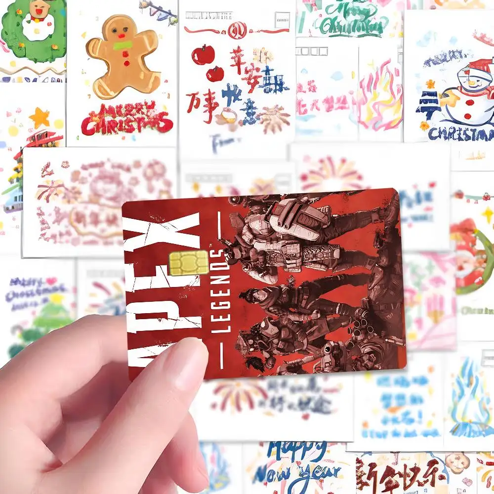 غطاء جلدي لفيلم ملصق Apex Legends Anime لبطاقة الائتمان وبطاقة الخصم البنك الأمامية #5