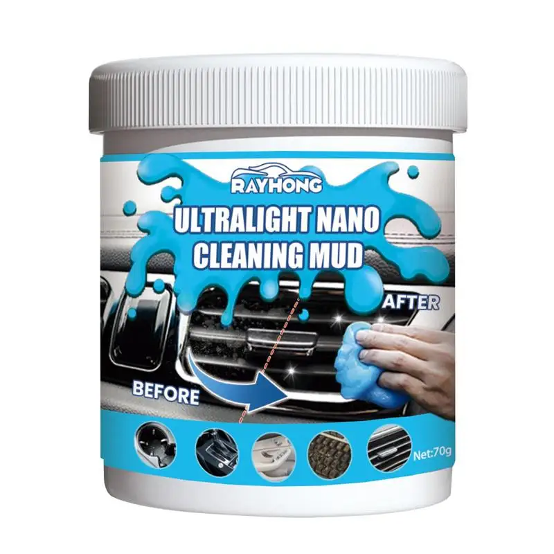 

Car Cleaning Gel Creative 70g Car Slime Dust Cleaning Gel Magic Cleaner Computer Keyboard vehicles Cleaning Tool Car Accessories