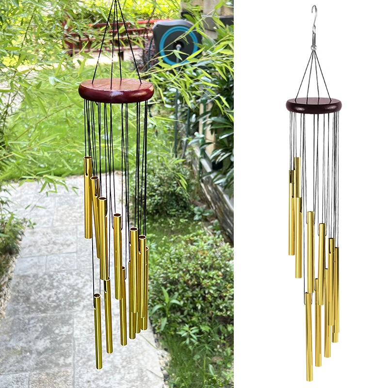 

Large Wind Chimes Aluminum Tube Wall Hanging Wind Chimes Metal Wind Bells Handmade Ornament for Outdoor Yard Garden Decorations