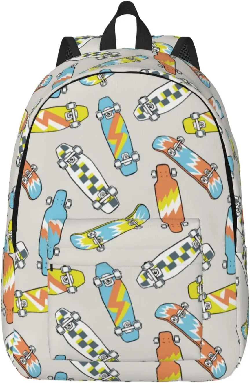 

Travel Laptop Backpack - Skateboard Canvas Backpack Computer Backpack Bag