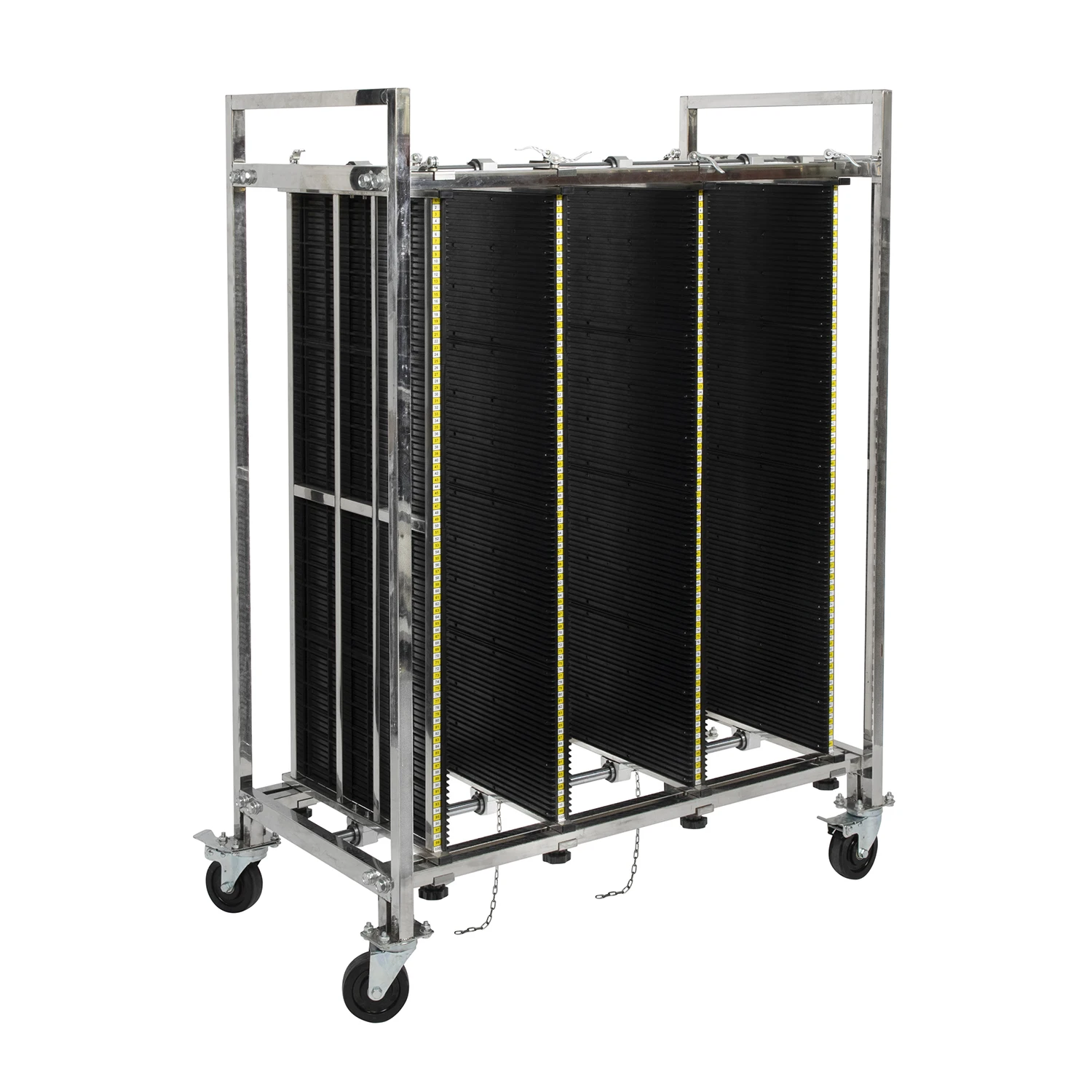 Industrial Storage Steel Plastic ESD Trolley Strong Four-Wheel Platform PCB Transport