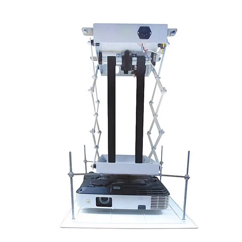 Projector Lift Projector Bracket Holder Stand Electric Motorized Projector Ceiling Mount Hanger With Remote Control 70CM