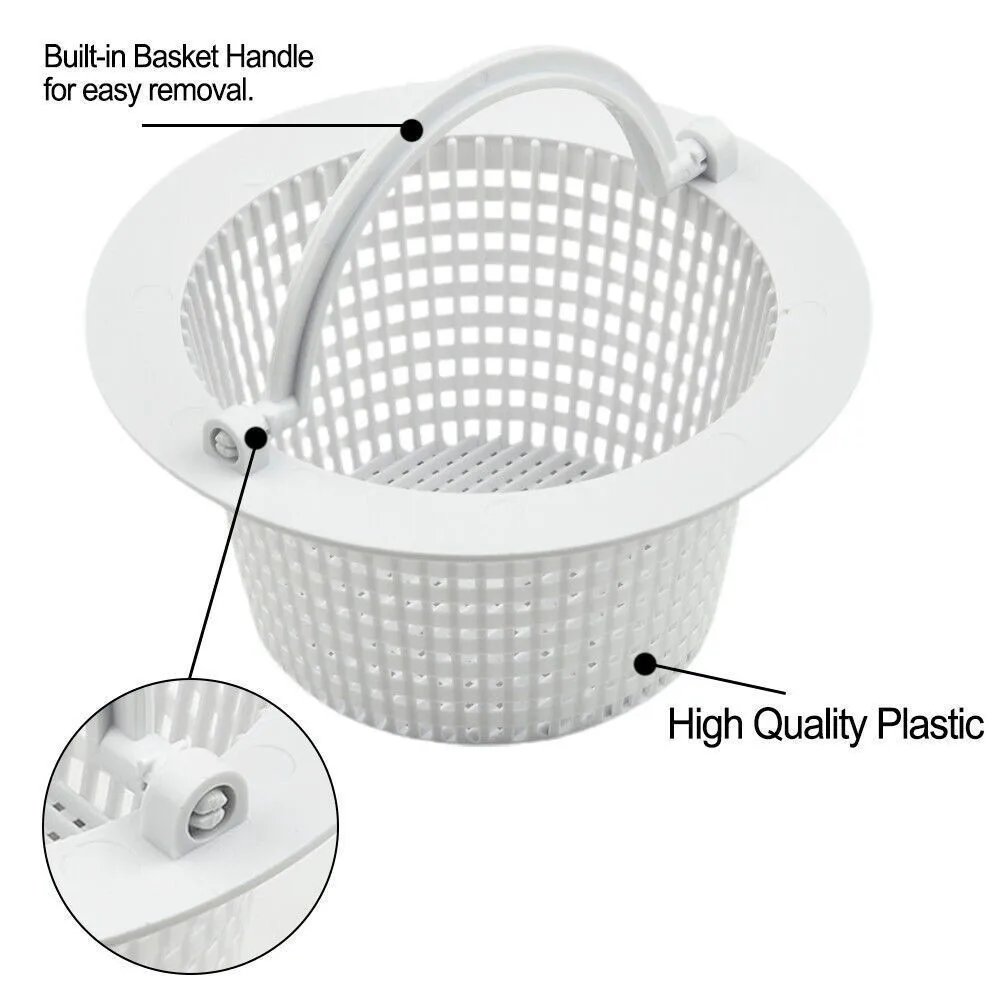 SP1096 Pool Skimmer Basket Filter for Swimming Pool Cleaning Accessories Wall Row White ABS