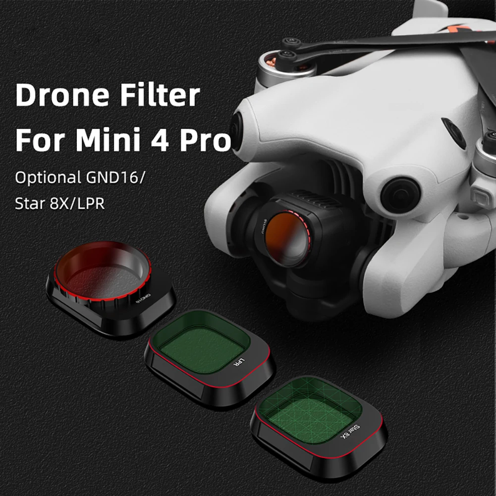 Filters Easy Installing High Light  LPR/Star 8X/GND16 Lens Filter Accessory Compatible For DJI Mini 4 Pro Drone Lens