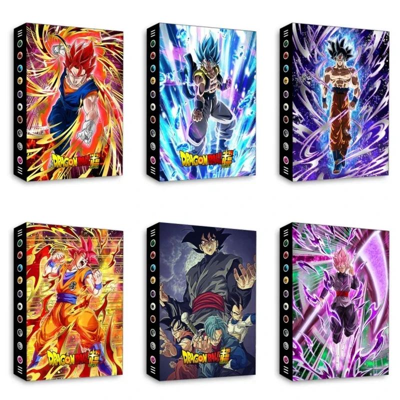 240pcs A Copy Dragon Ball Animation Characters Son Goku Kakarotto Gogeta Card Book Classics Anime Collection Cards Toy Gift