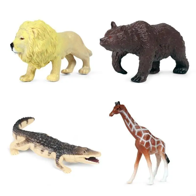 

24BE 2-4inch Wildlife Animal Statue Model Figure of for Room Desktop Car Decor