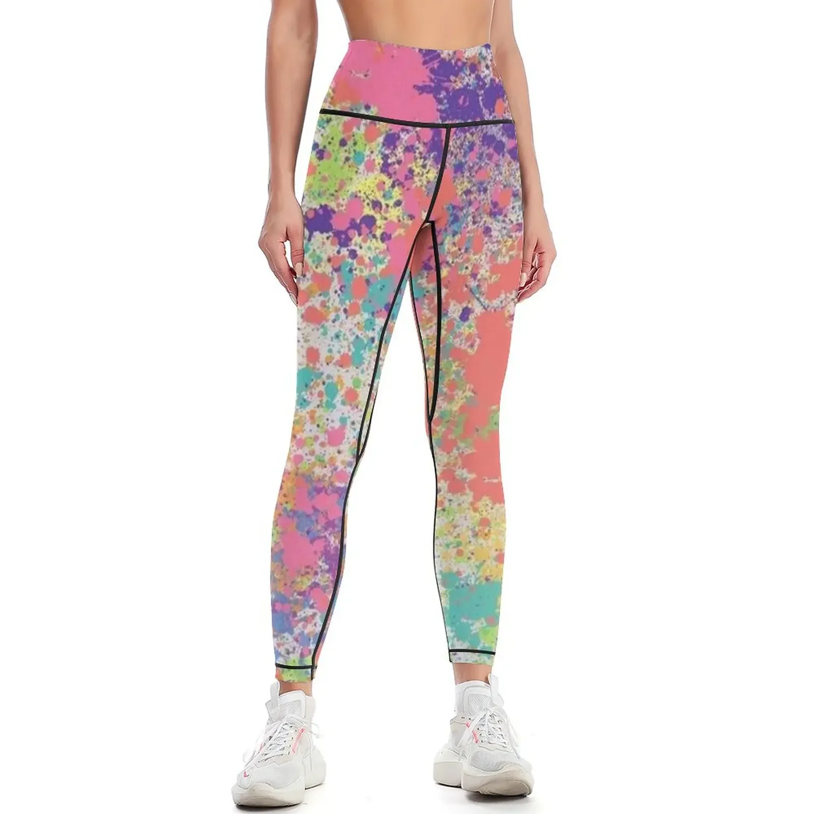 Splash Abstract Art Leggings gym clothing sports woman gym Womens Leggings