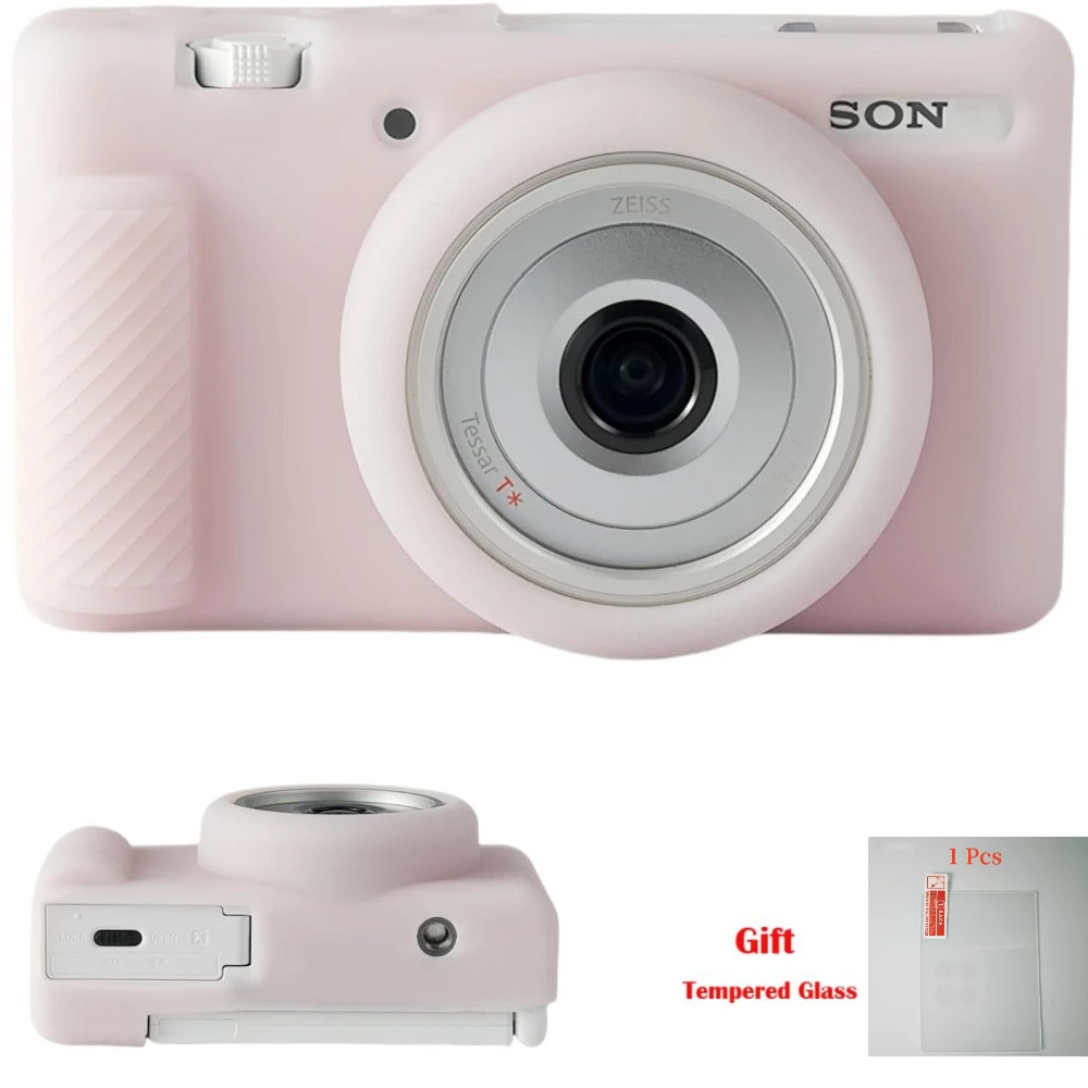 حافظة كاميرا لكاميرا سوني ZV-1F/ ZV-1 II/ZV-1M2 الرقمية، ZV1F حقيبة واقية من السيليكون الناعم مضادة للخدش وأكمام ناعمة