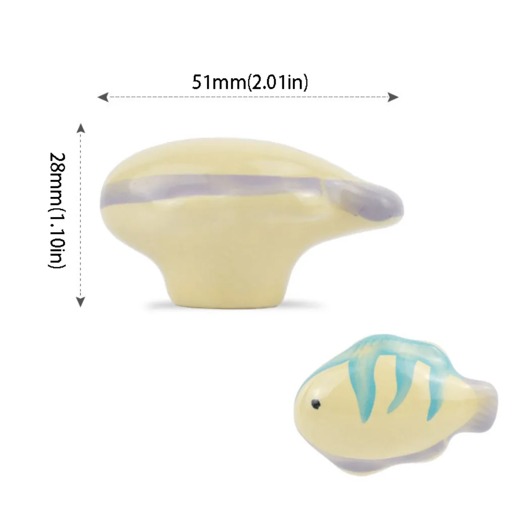 Door Handle Cartoon Animal Cabinet Handle Ceramic Material With Screw Ceramic Knob Cute Design Animal Shape Animal Knob Room