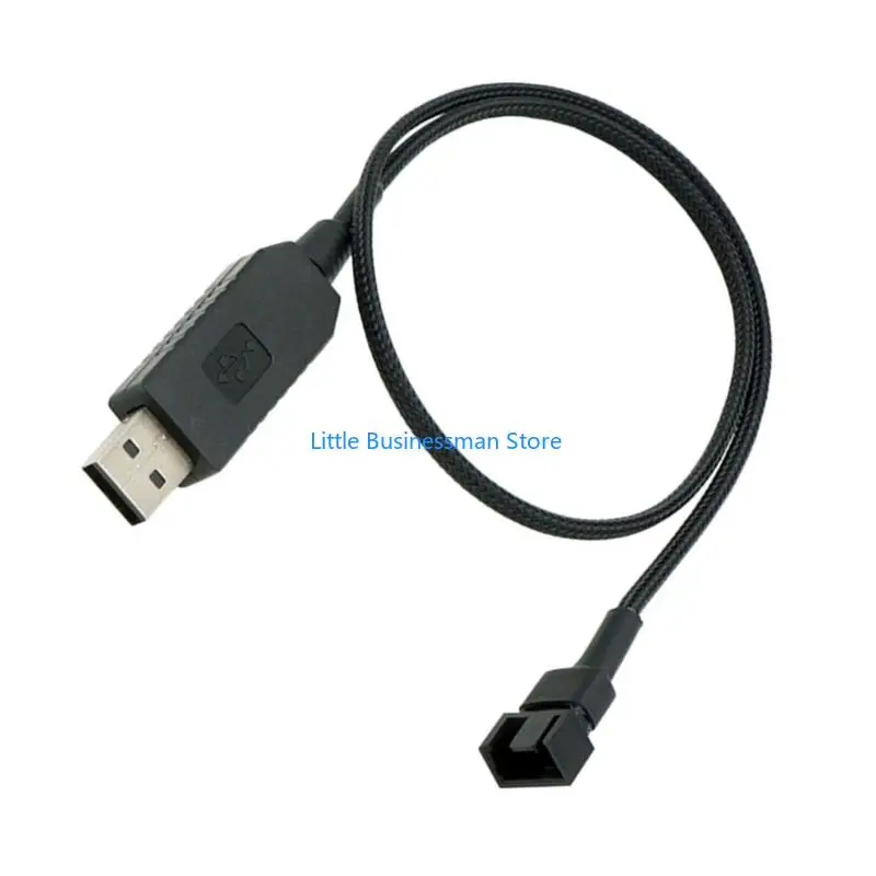 USB To 4Pin Stepping Up Cord Computer CPU Fan Power Boosters Cable 5V To 12V Converters Cable For Multiple Cooling Fan M76A