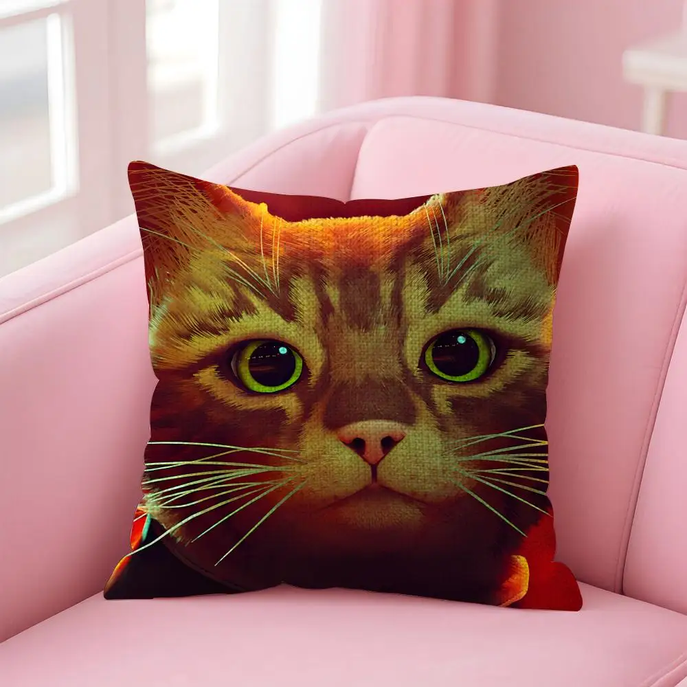 Video Game S-Stray Cushion Cover Decorative Linen Throw Pillow Case Soft For Bed Sofa Car Home Decor