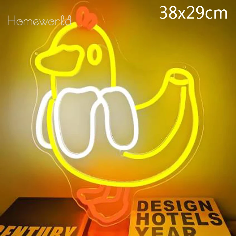 

Banana Duck Neon Sign For Wall Decor Yellow Duck Neon Light Sign For Bedroom Wall Decor Party Decoration Birthday Gift