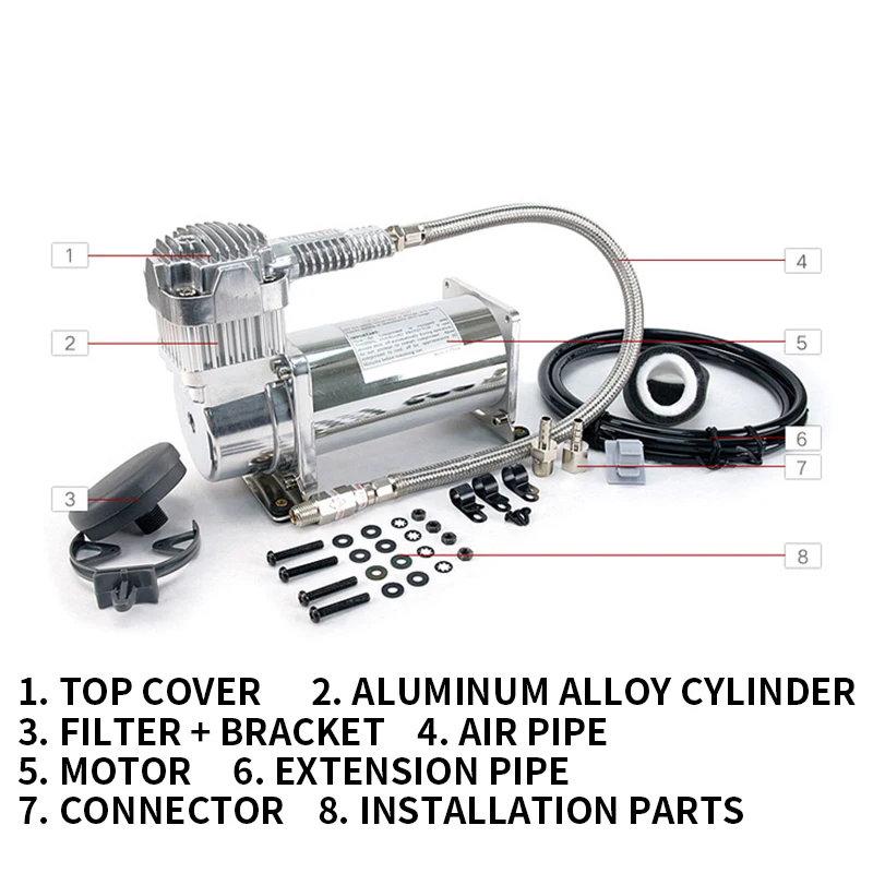 Air Compressor Industrial Grade, 20% Duty Cycle/ 200PSI Patented Intercooler for Excellent Heat Dissipation 380C