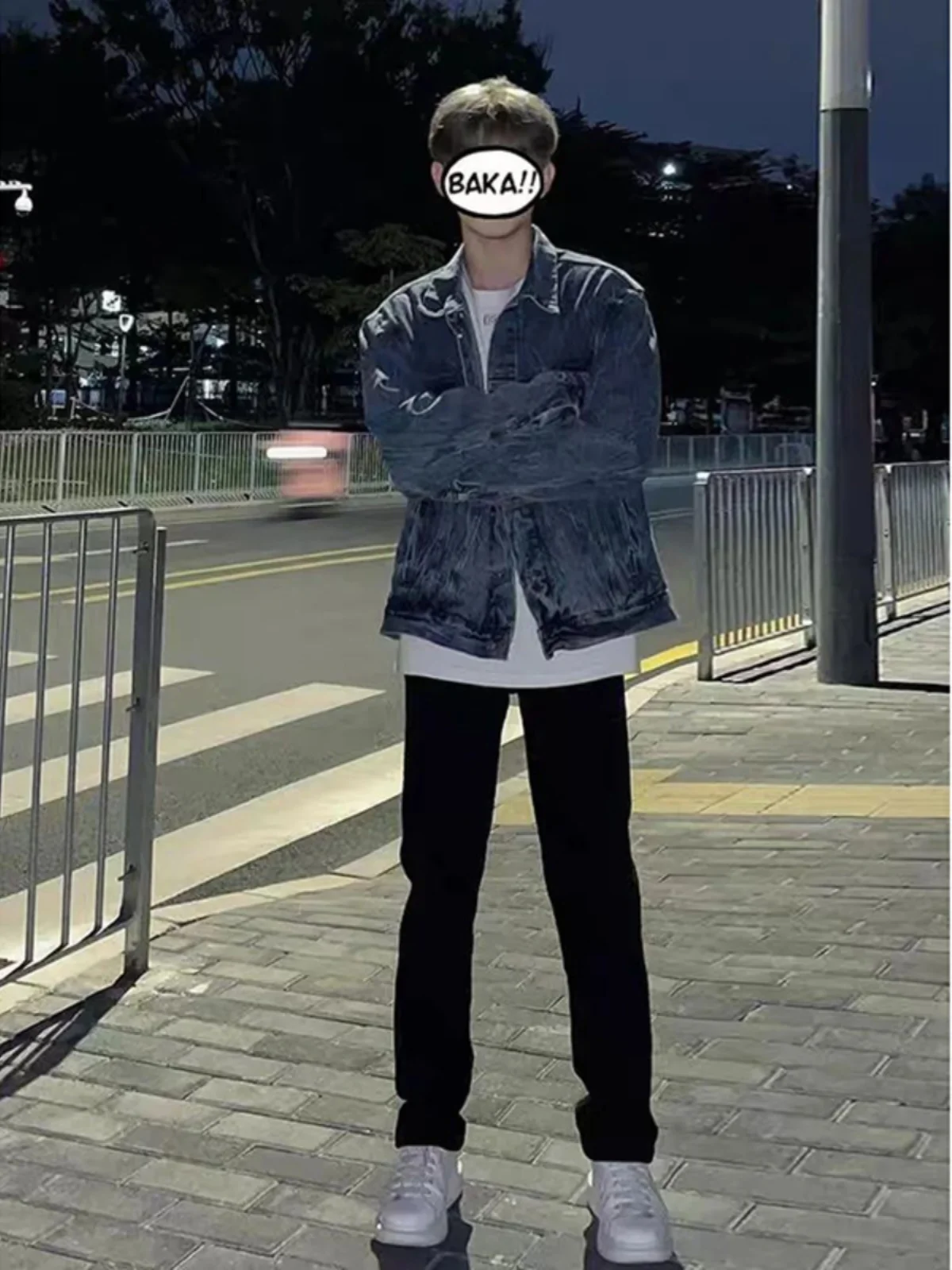 

Bla Elastic Cleanfit Jeans Men's Autumn Faion Straight Leg Slimming Micro Flared Pants Low Waist Zipper American Sle